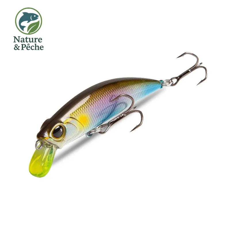 Leurre minnow KINGDOM Vibrate – 45 mm (3.6 g) & 60 mm (7 g) coulant, nage serrée réaliste