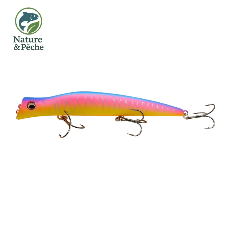 Stickbait topwater KES Fishing DW0020 – 130 mm / 17.5 g, leurre de surface pour brochet, bar & black bass