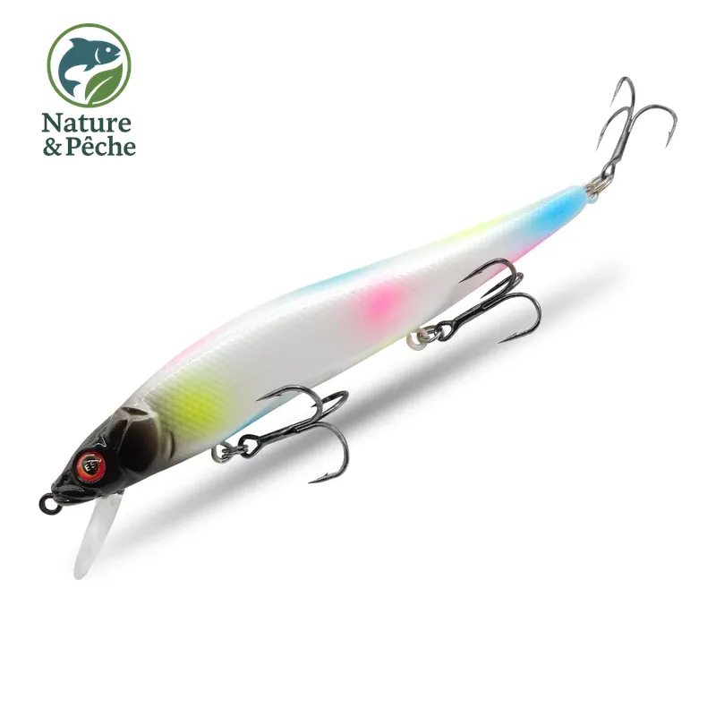 Minnow KES Fishing BST-110D – 110 mm / 15 g, profondeur 0–3.5 m, leurre dur polyvalent carnassiers