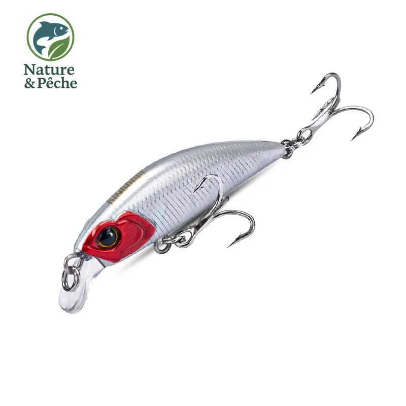 Leurre minnow KINGDOM Vibrate – 45 mm (3.6 g) & 60 mm (7 g) coulant, nage serrée réaliste