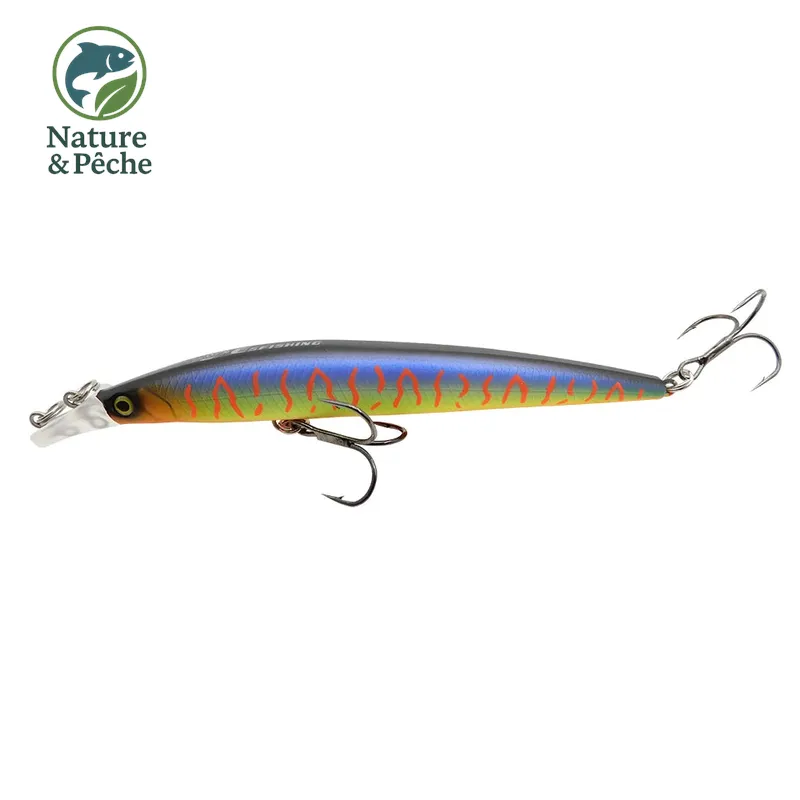 Minnow KES Fishing 112D – 120 mm / 10 g, flottant, leurre dur polyvalent pour brochet, sandre & bar