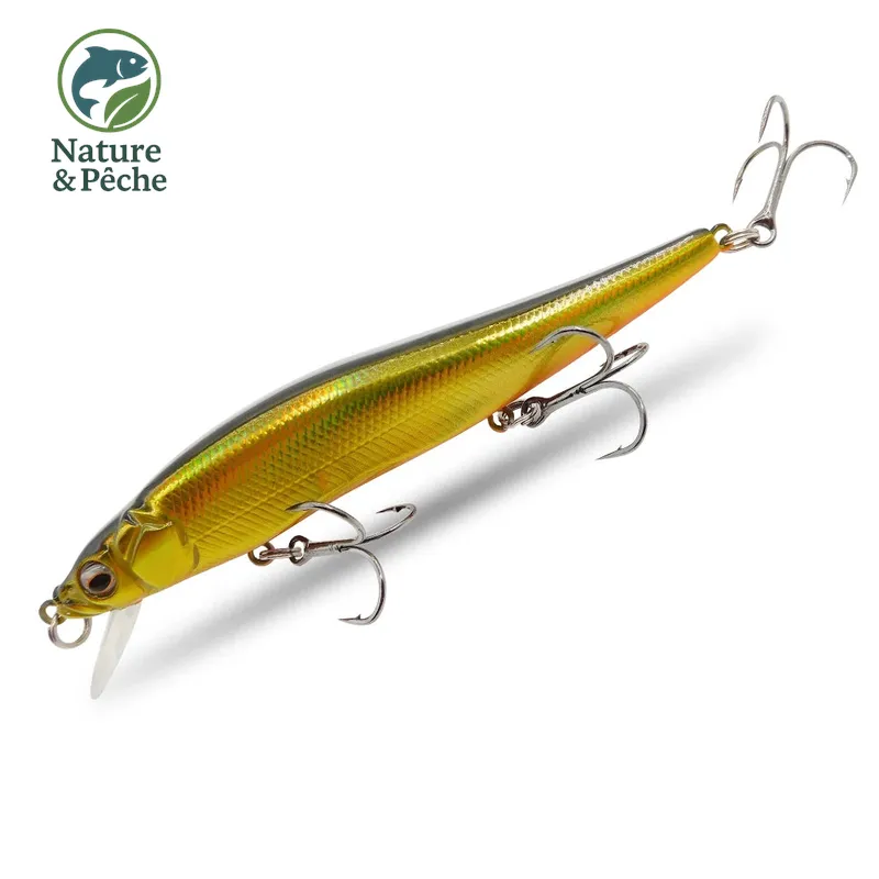 Minnow KES Fishing BST-110D – 110 mm / 15 g, profondeur 0–3.5 m, leurre dur polyvalent carnassiers