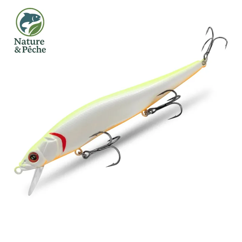 Minnow KES Fishing BST-110D – 110 mm / 15 g, profondeur 0–3.5 m, leurre dur polyvalent carnassiers