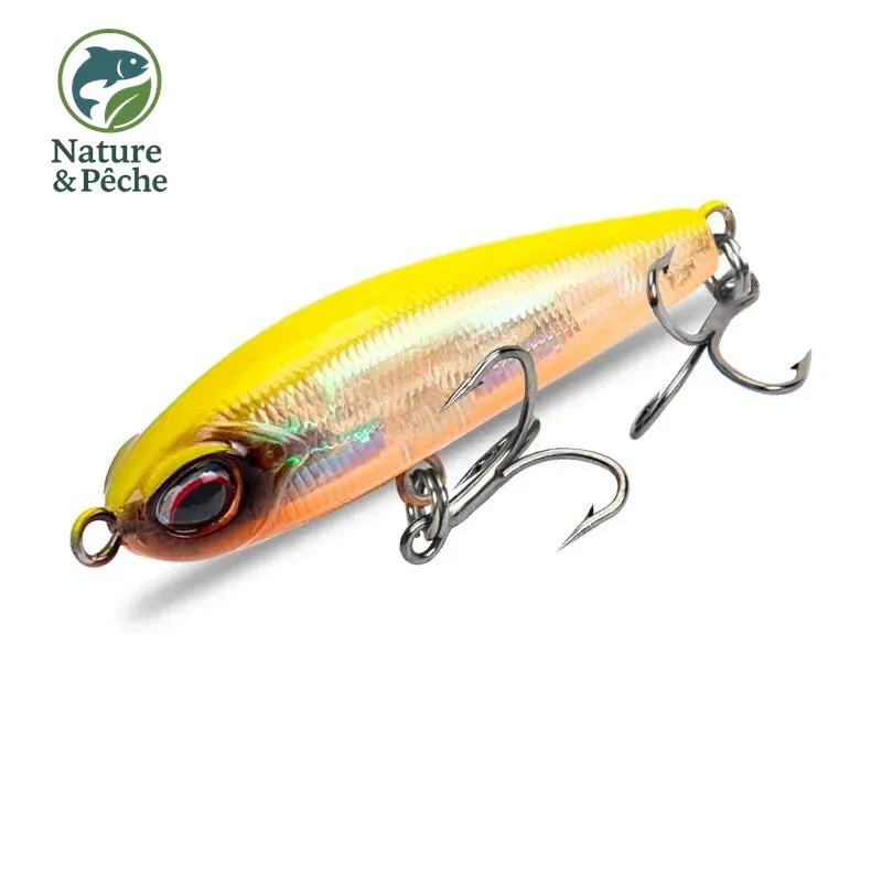 Leurre pencil KINGDOM 40 mm – 4 g slow sinking, nage vibrante réaliste pour truite, perche et bass