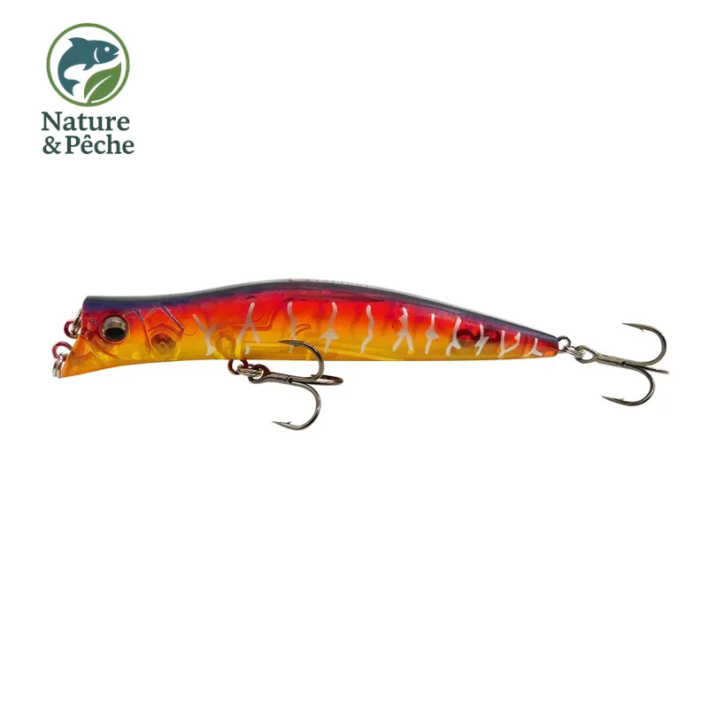 Leurre topwater KES Fishing DW0019 – 100 mm / 9.5 g, 0–0.2 m, stickbait flottant pour brochet, perche & black bass