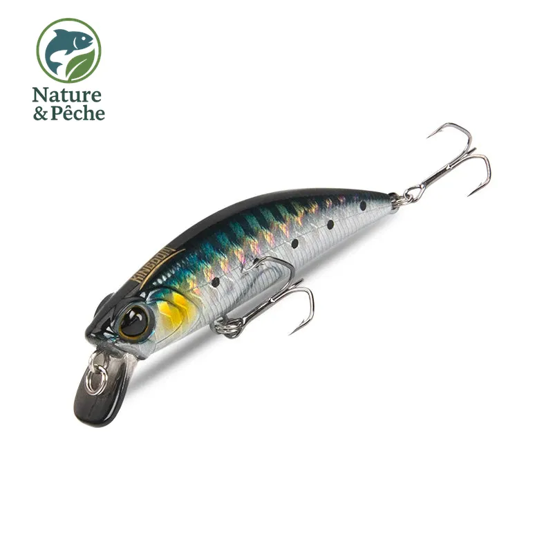 Leurre minnow KINGDOM Vibrate – 45 mm (3.6 g) & 60 mm (7 g) coulant, nage serrée réaliste