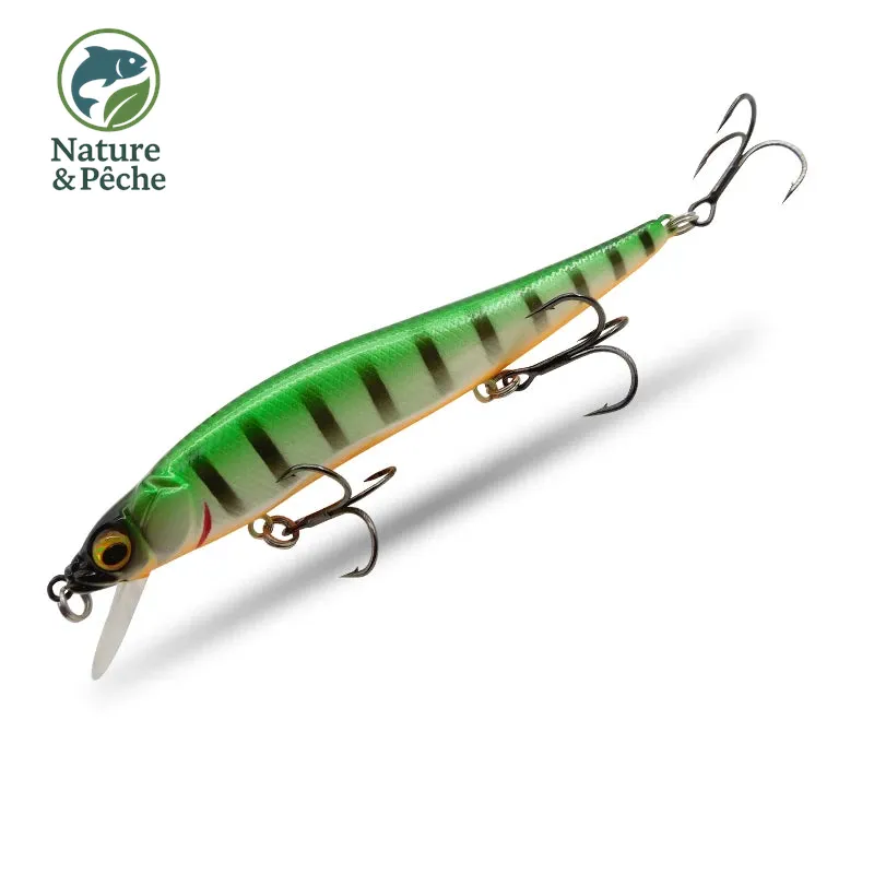 Minnow KES Fishing BST-110D – 110 mm / 15 g, profondeur 0–3.5 m, leurre dur polyvalent carnassiers