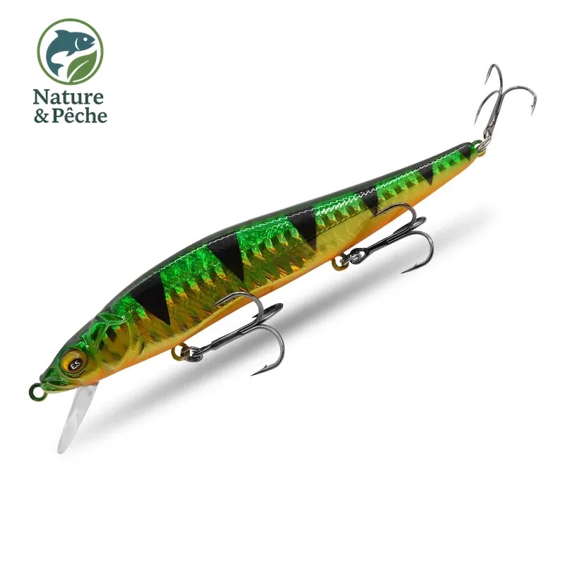 Minnow KES Fishing BST-110D – 110 mm / 15 g, profondeur 0–3.5 m, leurre dur polyvalent carnassiers