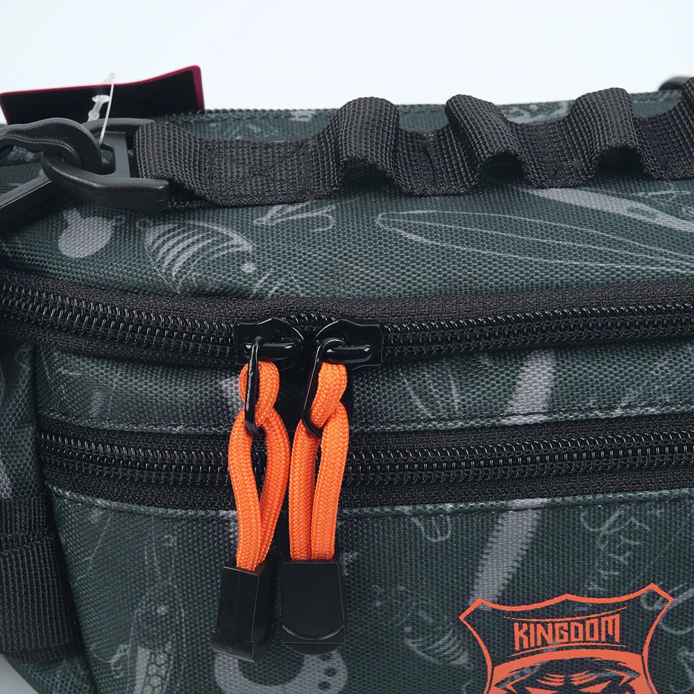 Sac de pêche KINGDOM 20×11×11 cm – Sac banane/poitrine waterproof, tactique & multifonction