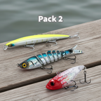 Pack Débutant Brochet – 3 Leurres Sélection Nature & Pêche