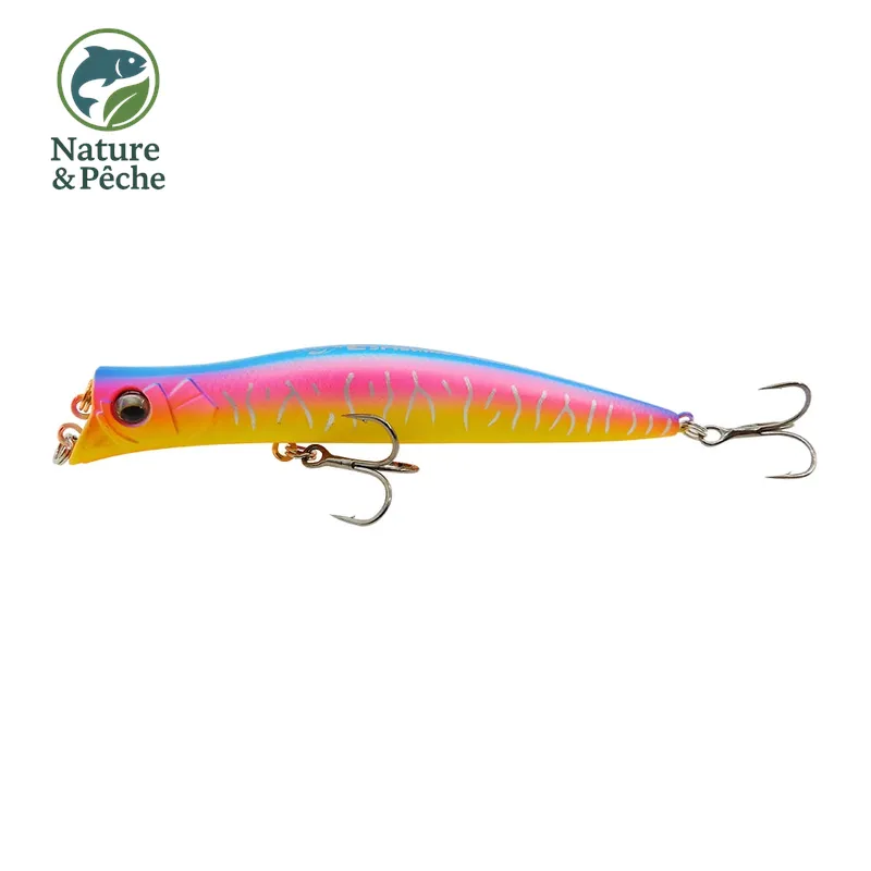 Leurre topwater KES Fishing DW0019 – 100 mm / 9.5 g, 0–0.2 m, stickbait flottant pour brochet, perche & black bass