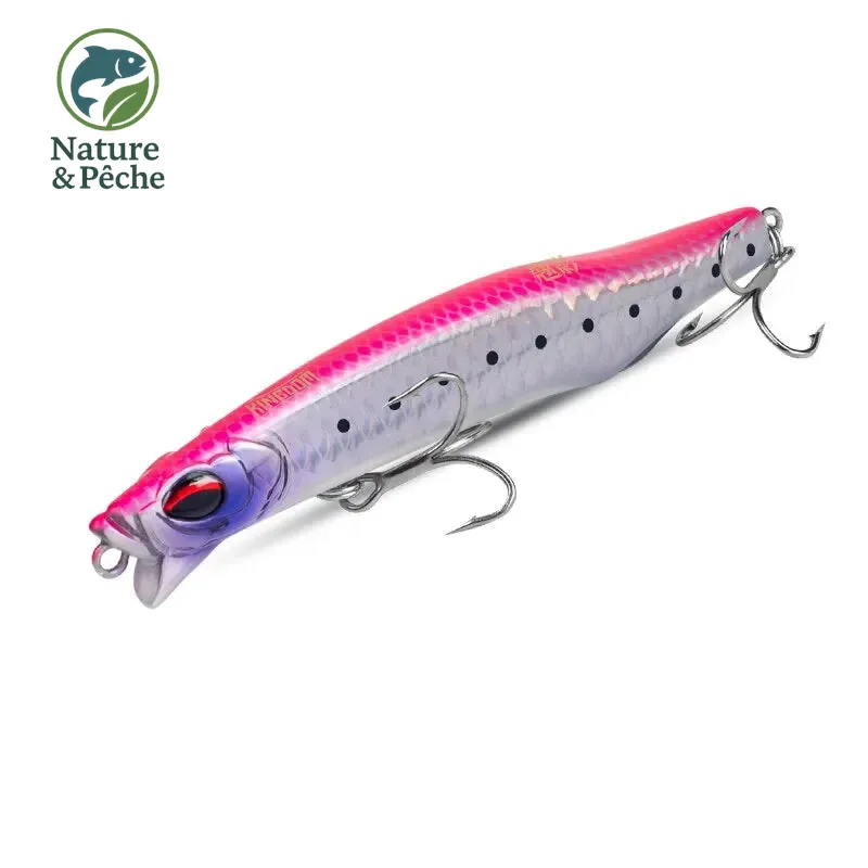Leurre pencil sinking KINGDOM 70 à 95 mm – nage vibrante, longue portée, pour carnassiers en eau douce ou salée