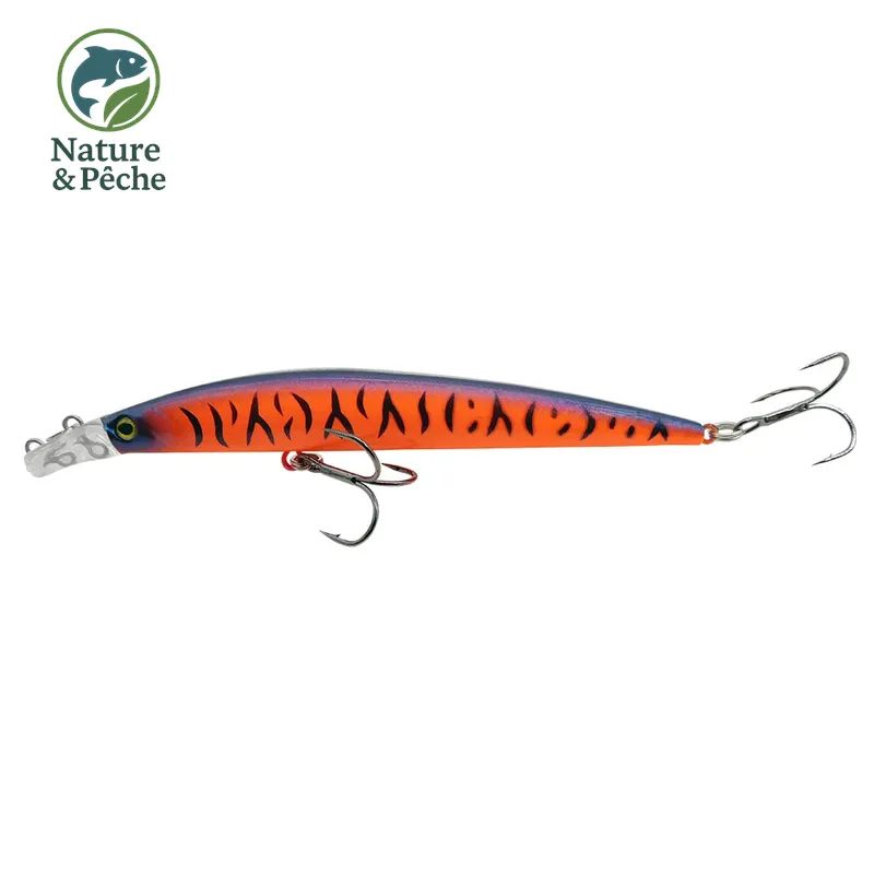 Minnow KES Fishing 112D – 120 mm / 10 g, flottant, leurre dur polyvalent pour brochet, sandre & bar