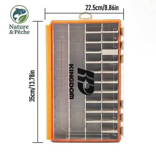 Boîte de pêche KINGDOM – Tackle box multifonction avec séparateurs amovibles, 2 tailles disponibles
