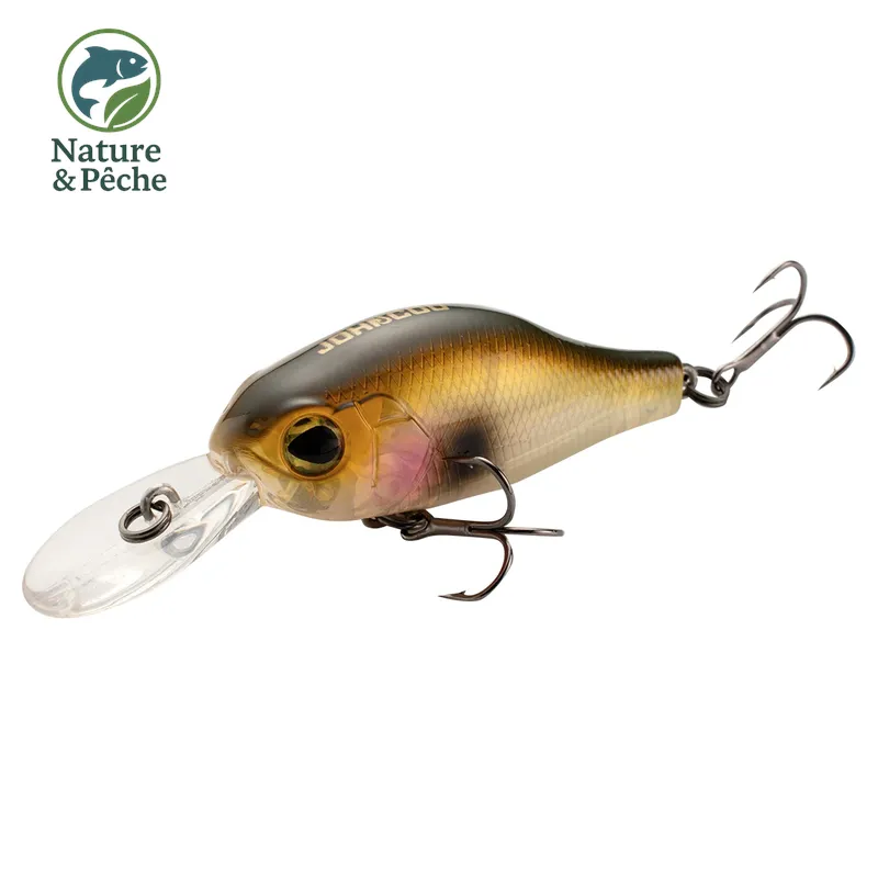 Crankbait JOHNCOO 55–65 mm – leurre flottant 10.6/14.5 g avec billes sonores, spécial brochet, perche & bass