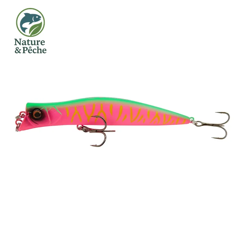 Leurre topwater KES Fishing DW0019 – 100 mm / 9.5 g, 0–0.2 m, stickbait flottant pour brochet, perche & black bass