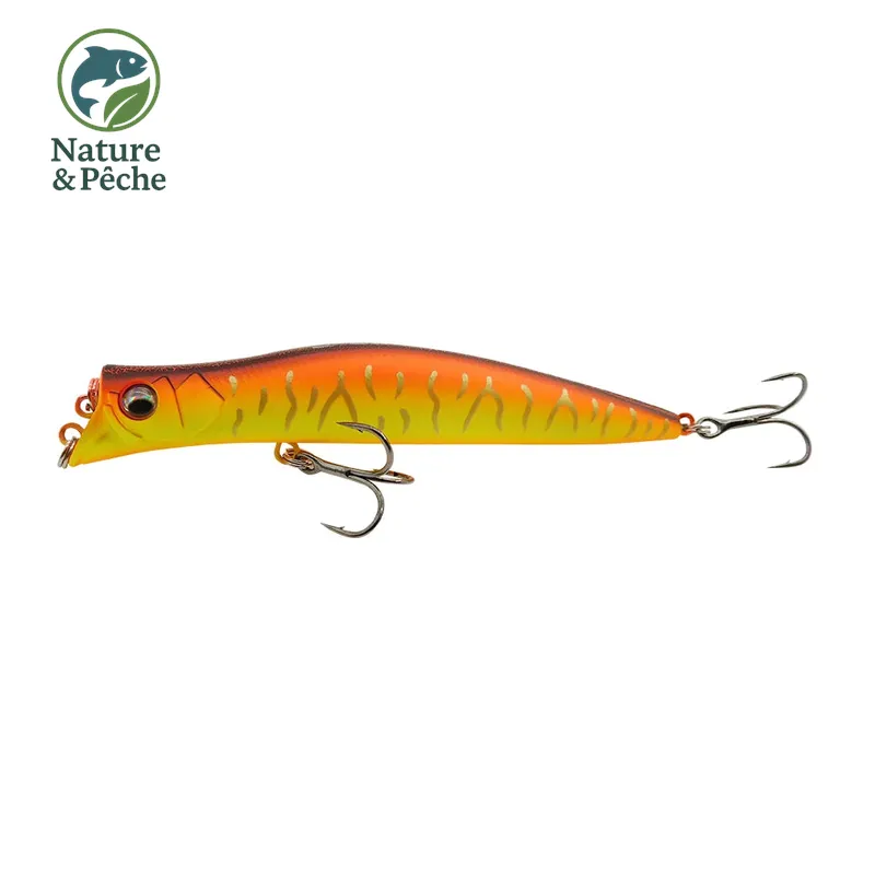 Leurre topwater KES Fishing DW0019 – 100 mm / 9.5 g, 0–0.2 m, stickbait flottant pour brochet, perche & black bass