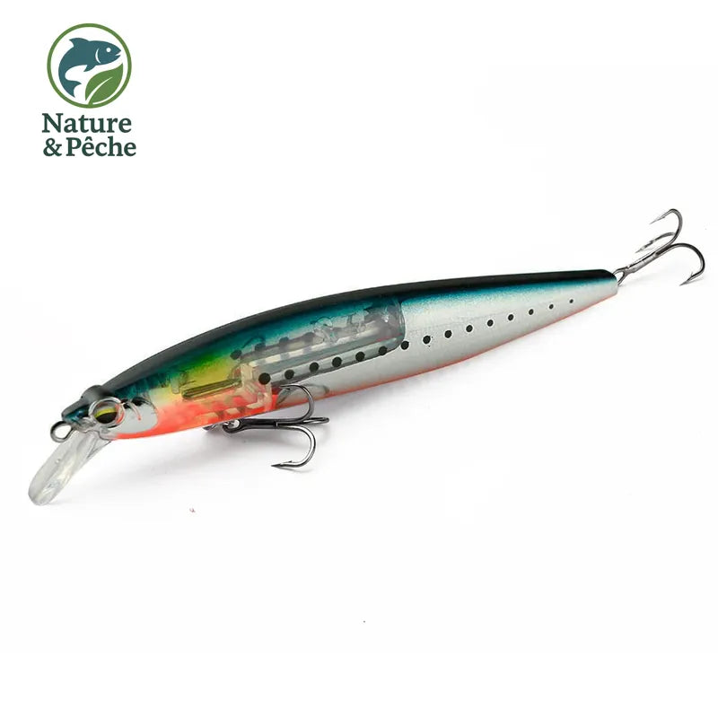 JOHNCOO Floating Minnow 130mm 18.5g Long Casting Hard Bait Flash Blade Wobbler Fishing Lure Sea Bass Lure