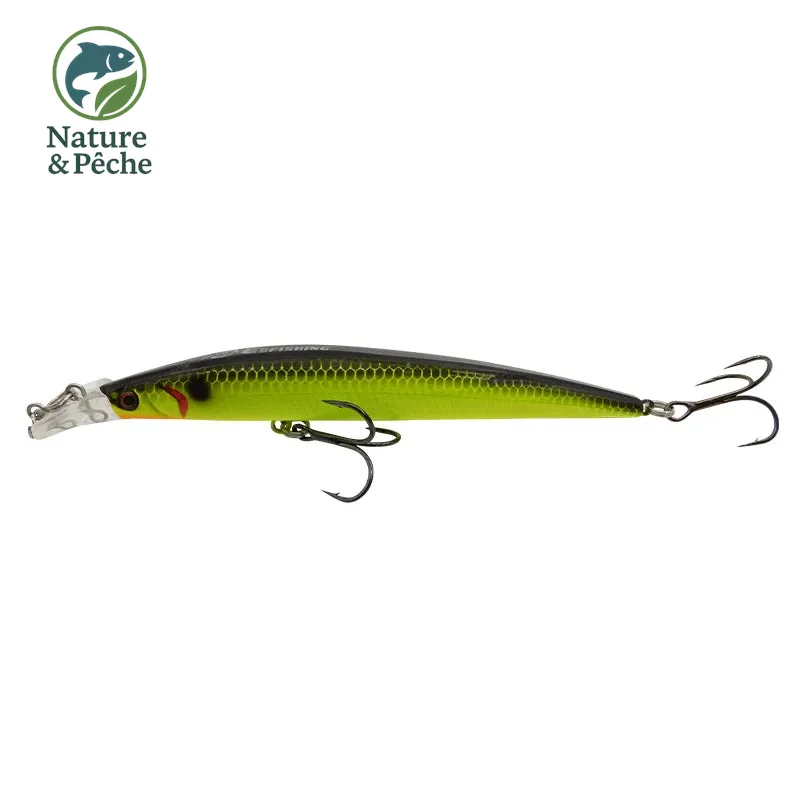 Minnow KES Fishing 112D – 120 mm / 10 g, flottant, leurre dur polyvalent pour brochet, sandre & bar