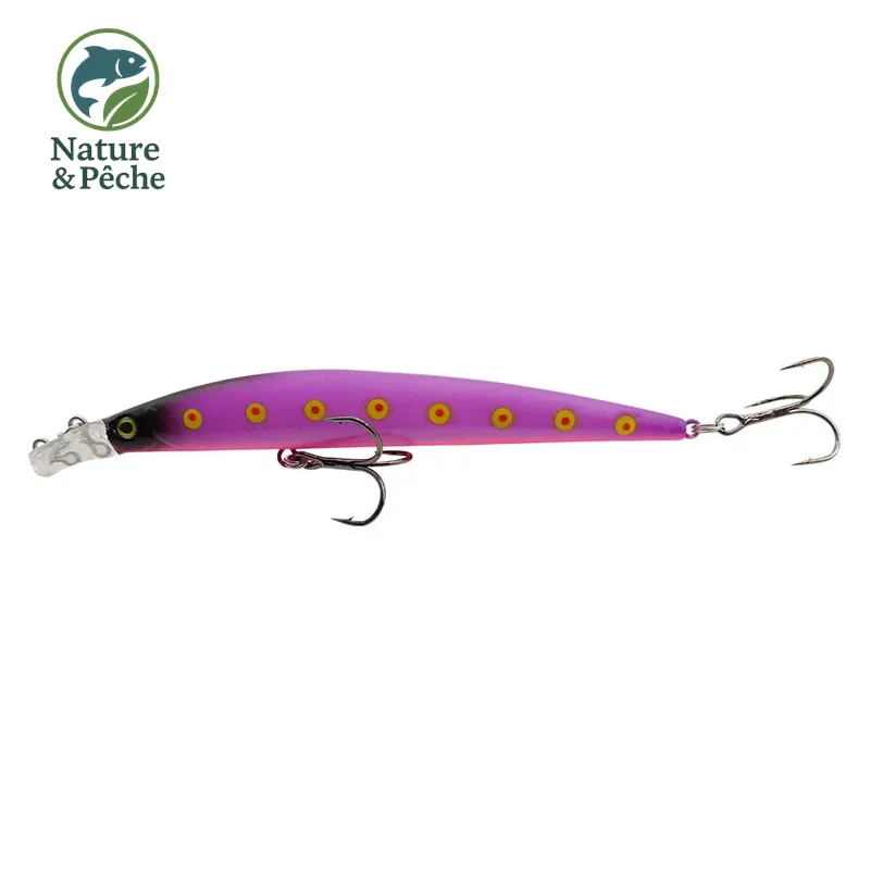 Minnow KES Fishing 112D – 120 mm / 10 g, flottant, leurre dur polyvalent pour brochet, sandre & bar