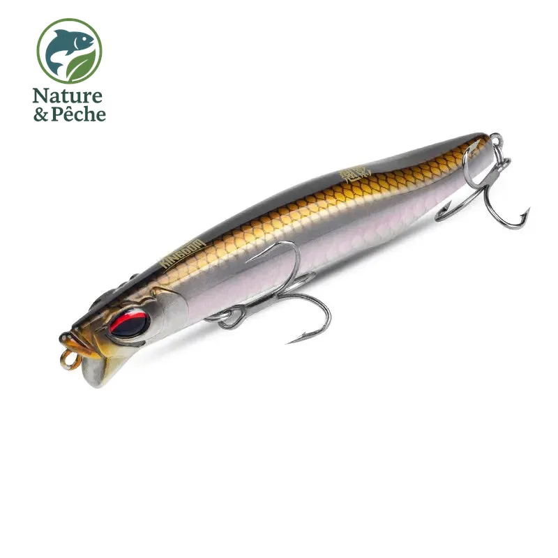 Leurre pencil sinking KINGDOM 70 à 95 mm – nage vibrante, longue portée, pour carnassiers en eau douce ou salée