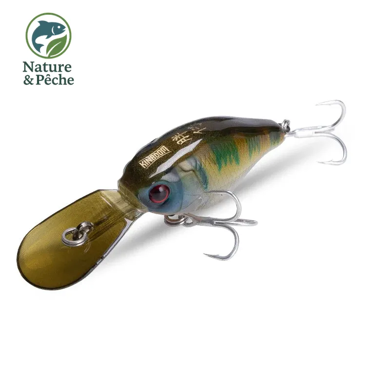 Leurre minnow KINGDOM 50 mm – 5 g, slow sinking, nage serrée pour truite, perche et petits carnassiers