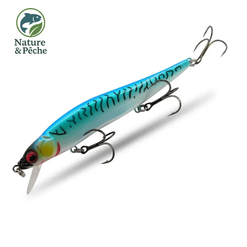 Minnow KES Fishing BST-110D – 110 mm / 15 g, profondeur 0–3.5 m, leurre dur polyvalent carnassiers