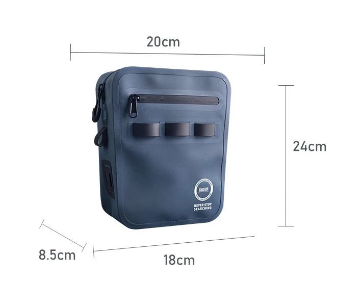 Sac de pêche KINGDOM IPX8 – Étanche, multifonction, porté épaule/ceinture/jambe, grande capacité 420D TPU