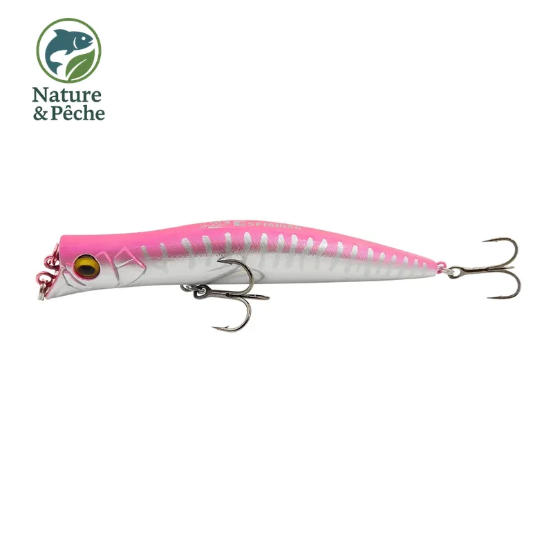 Leurre topwater KES Fishing DW0019 – 100 mm / 9.5 g, 0–0.2 m, stickbait flottant pour brochet, perche & black bass