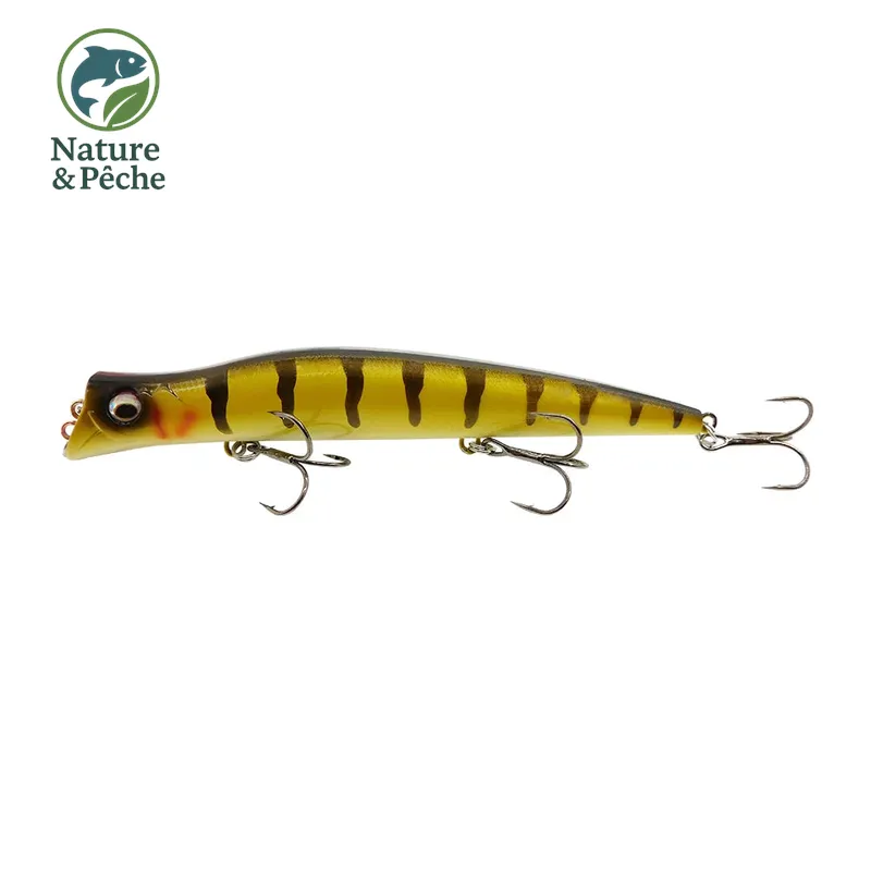 Leurre topwater KES Fishing DW0019 – 100 mm / 9.5 g, 0–0.2 m, stickbait flottant pour brochet, perche & black bass