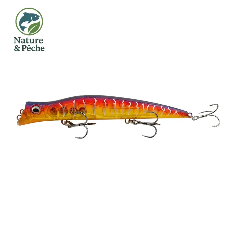 Stickbait topwater KES Fishing DW0020 – 130 mm / 17.5 g, leurre de surface pour brochet, bar & black bass