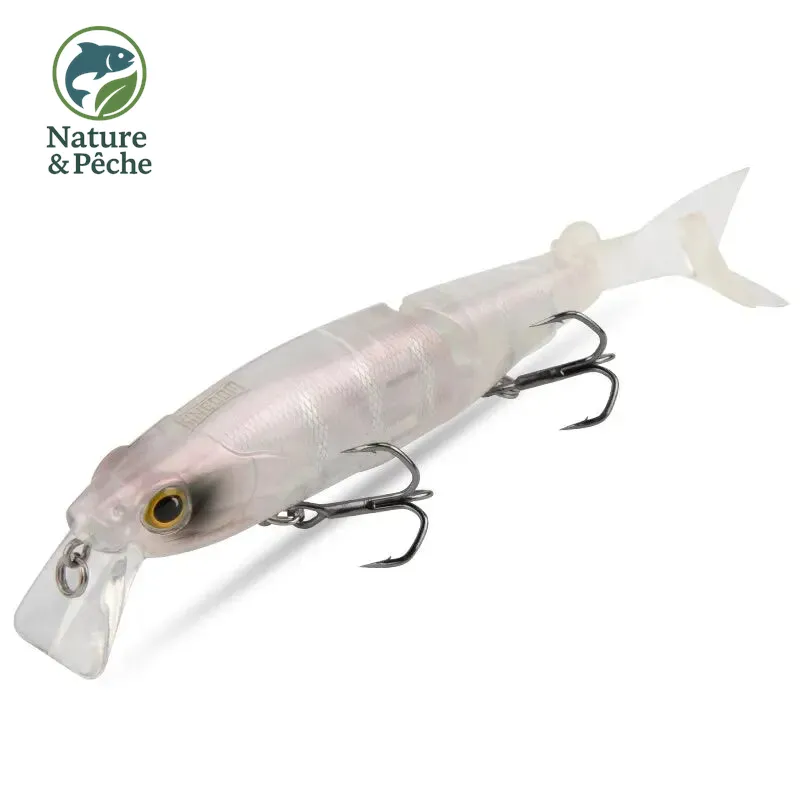 Leurre flottant articulé KINGDOM 120 mm – Swimbait Minnow 3D, parfait pour brochets, truites et bars