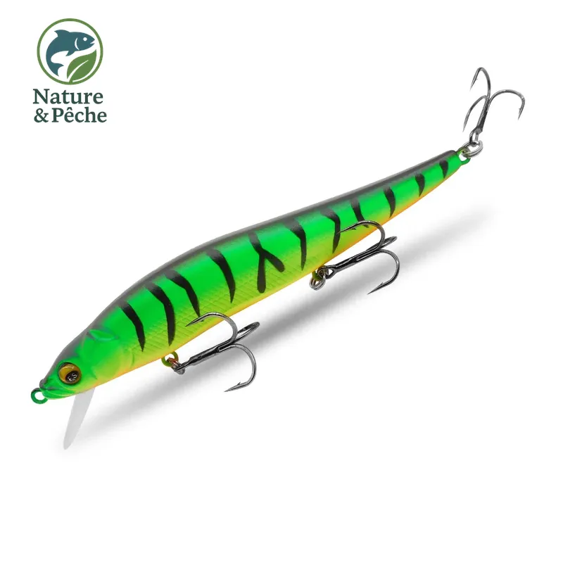 Minnow KES Fishing BST-110D – 110 mm / 15 g, profondeur 0–3.5 m, leurre dur polyvalent carnassiers