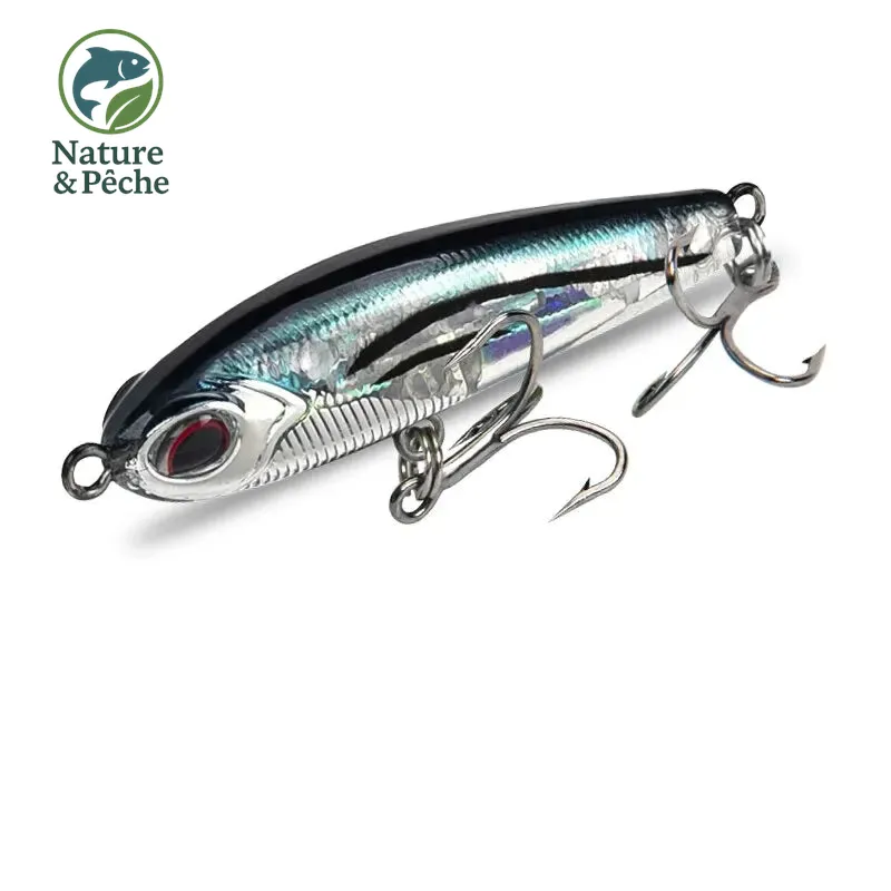 Leurre pencil KINGDOM 40 mm – 4 g slow sinking, nage vibrante réaliste pour truite, perche et bass