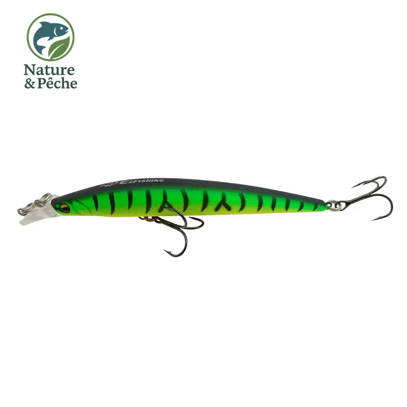 Minnow KES Fishing 112D – 120 mm / 10 g, flottant, leurre dur polyvalent pour brochet, sandre & bar
