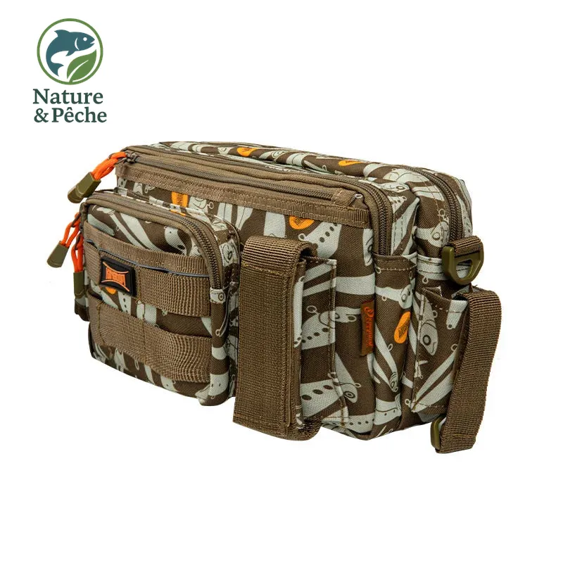 Sac de pêche KINGDOM 1000D – Sac banane waterproof grande capacité 31x18x16 cm