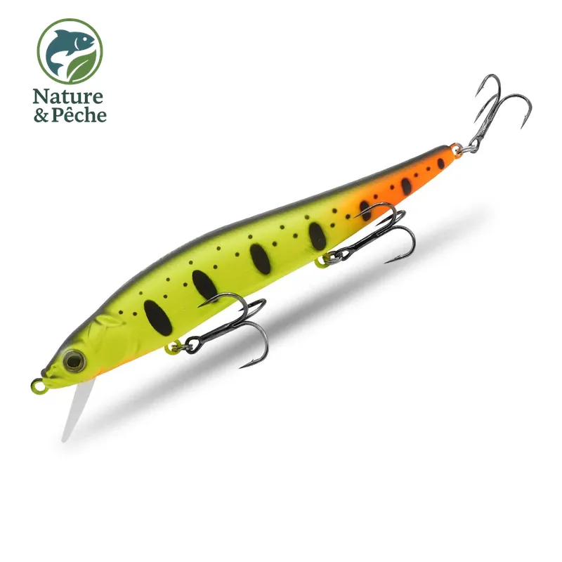 Minnow KES Fishing BST-110D – 110 mm / 15 g, profondeur 0–3.5 m, leurre dur polyvalent carnassiers