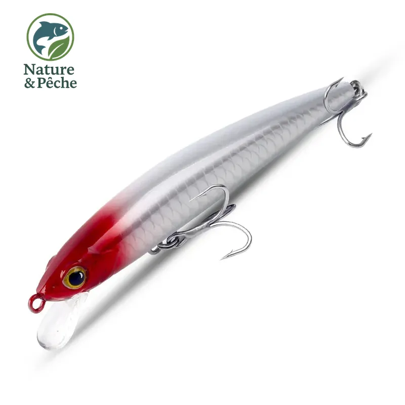 Leurre minnow suspending KINGDOM – 80, 95 & 110 mm, idéal brochet & bar, action réaliste