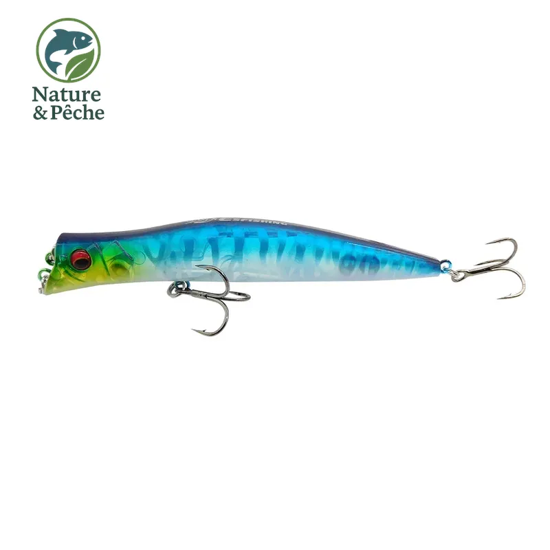 Leurre topwater KES Fishing DW0019 – 100 mm / 9.5 g, 0–0.2 m, stickbait flottant pour brochet, perche & black bass