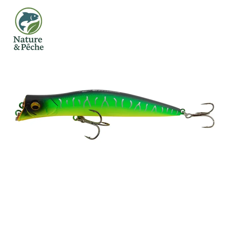 Leurre topwater KES Fishing DW0019 – 100 mm / 9.5 g, 0–0.2 m, stickbait flottant pour brochet, perche & black bass