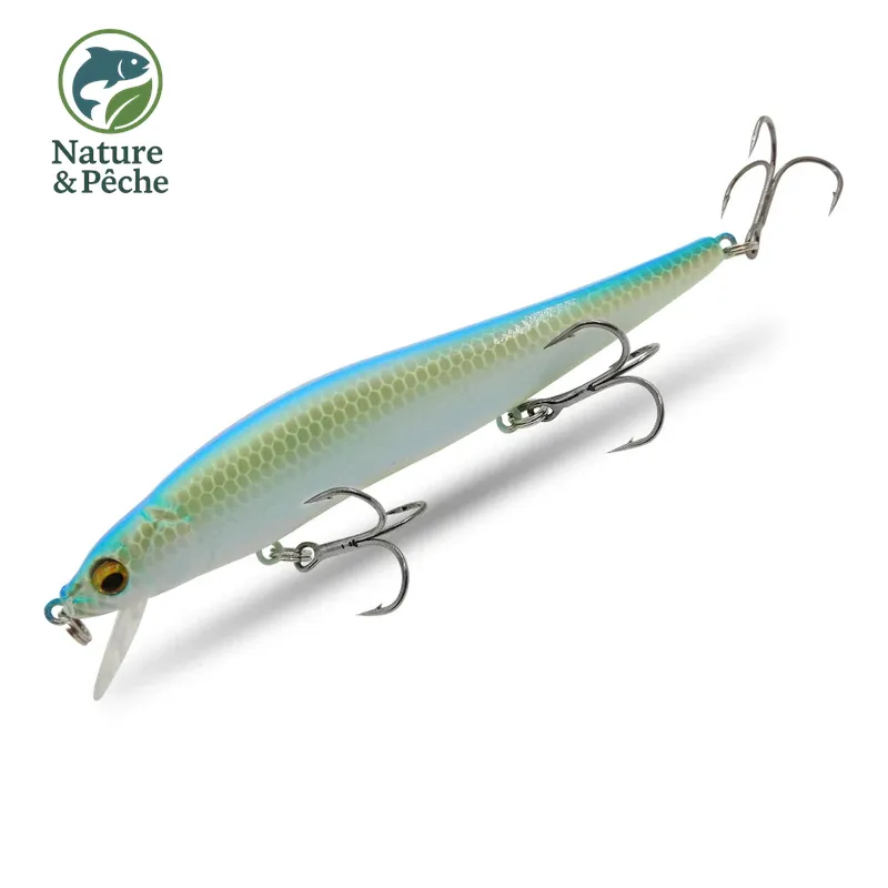 Minnow KES Fishing BST-110D – 110 mm / 15 g, profondeur 0–3.5 m, leurre dur polyvalent carnassiers