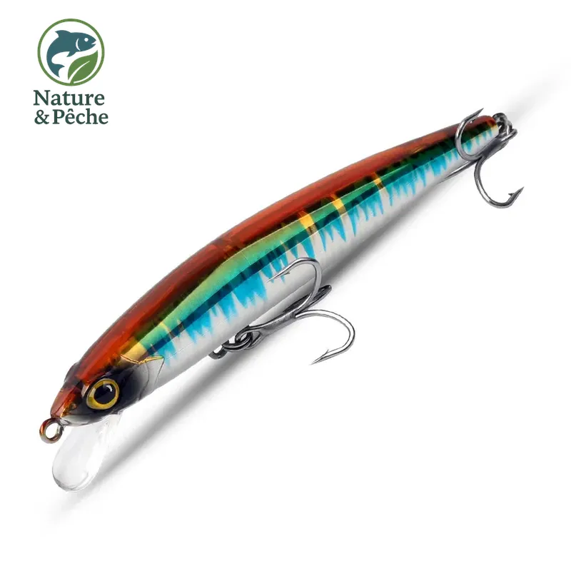 Leurre minnow suspending KINGDOM – 80, 95 & 110 mm, idéal brochet & bar, action réaliste
