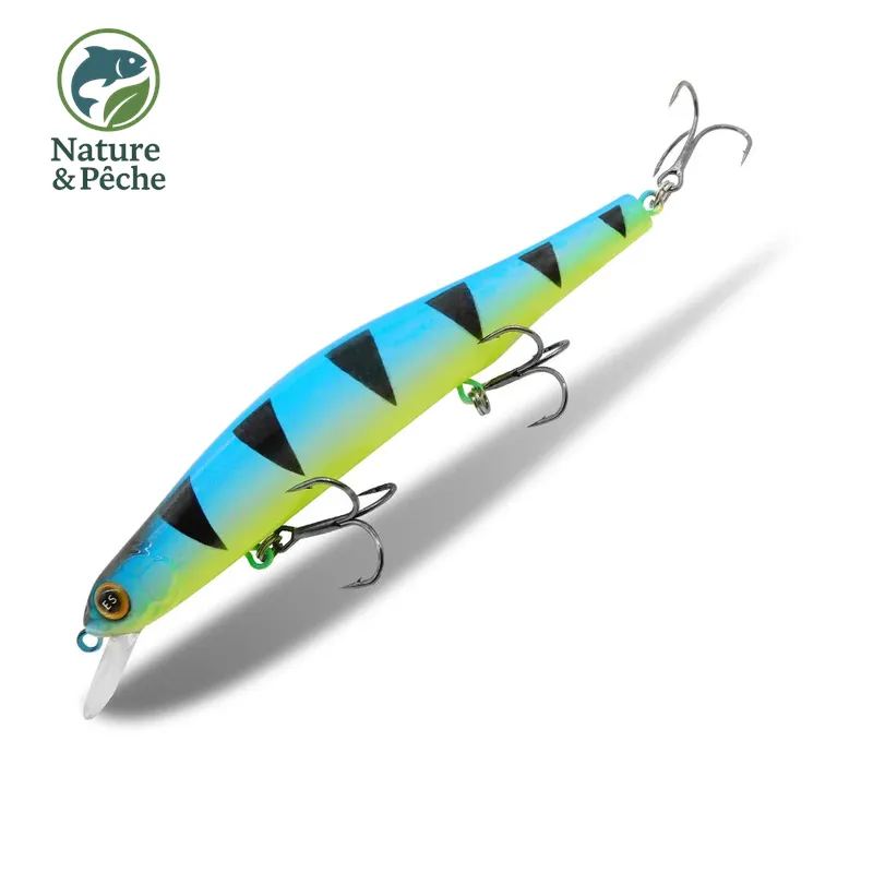 Minnow KES Fishing 112D – 112 mm / 17 g, suspending 0–1.2 m, leurre dur pour brochet, sandre & bar