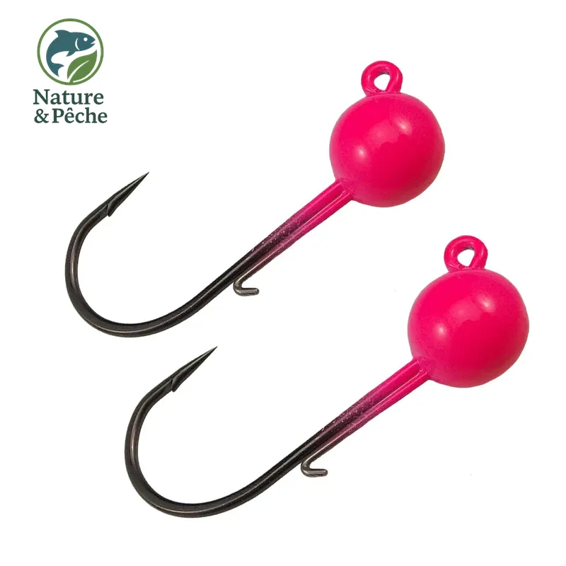 Pack de 6 têtes plombées KESFishing JH005 – 4 poids disponibles pour leurres souples (rivière & mer)