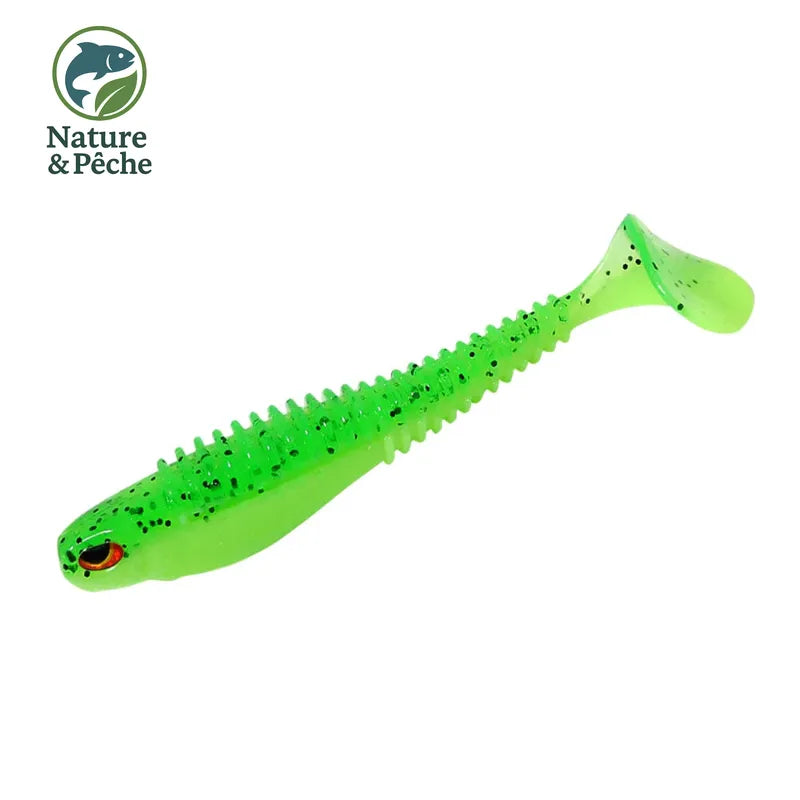 Pack de 6 Leurres Souples Kes Fishing SN100 – 4 pouces / 7,5 g