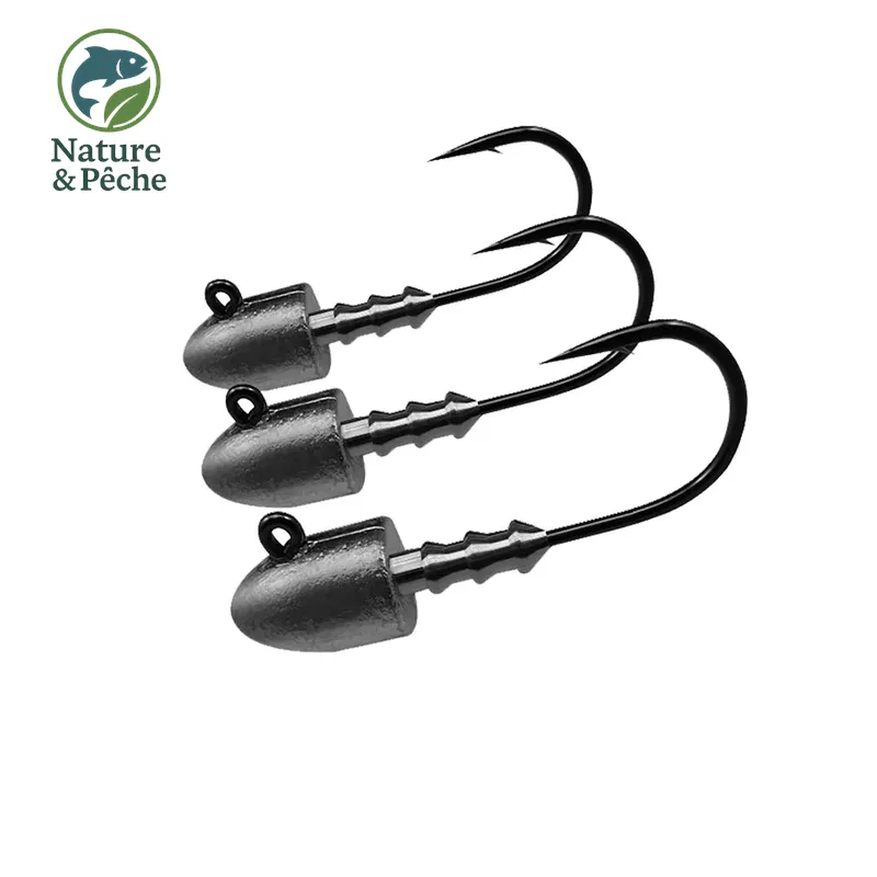 Têtes plombées KESFishing JH007 – 2,5 à 10 g pour leurres souples, mer & eau douce