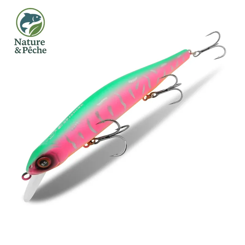 Minnow KES Fishing 112D – 112 mm / 17 g, suspending 0–1.2 m, leurre dur pour brochet, sandre & bar