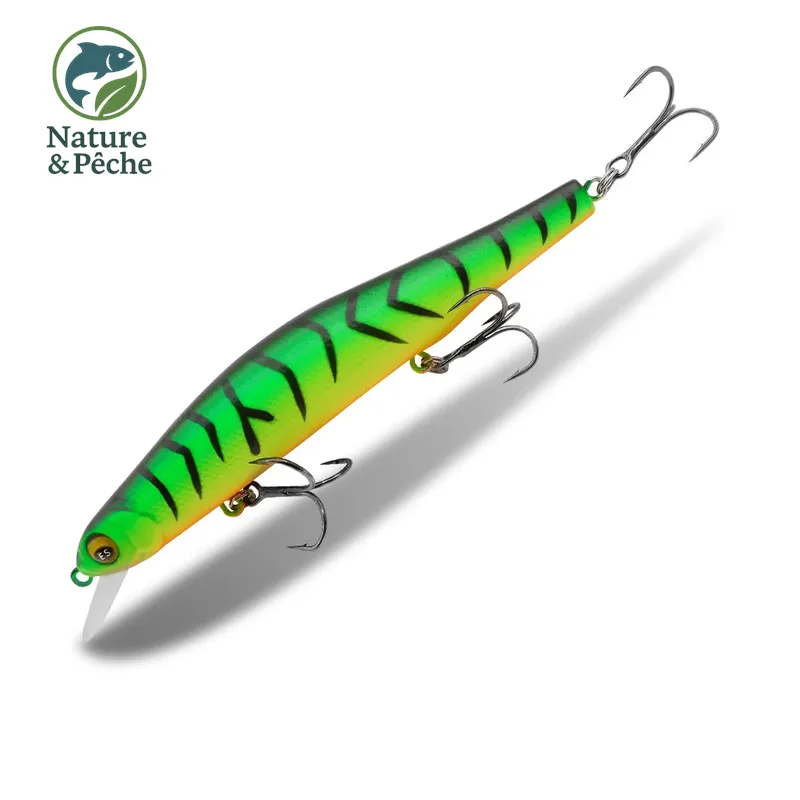 Minnow KES Fishing 112D – 112 mm / 17 g, suspending 0–1.2 m, leurre dur pour brochet, sandre & bar