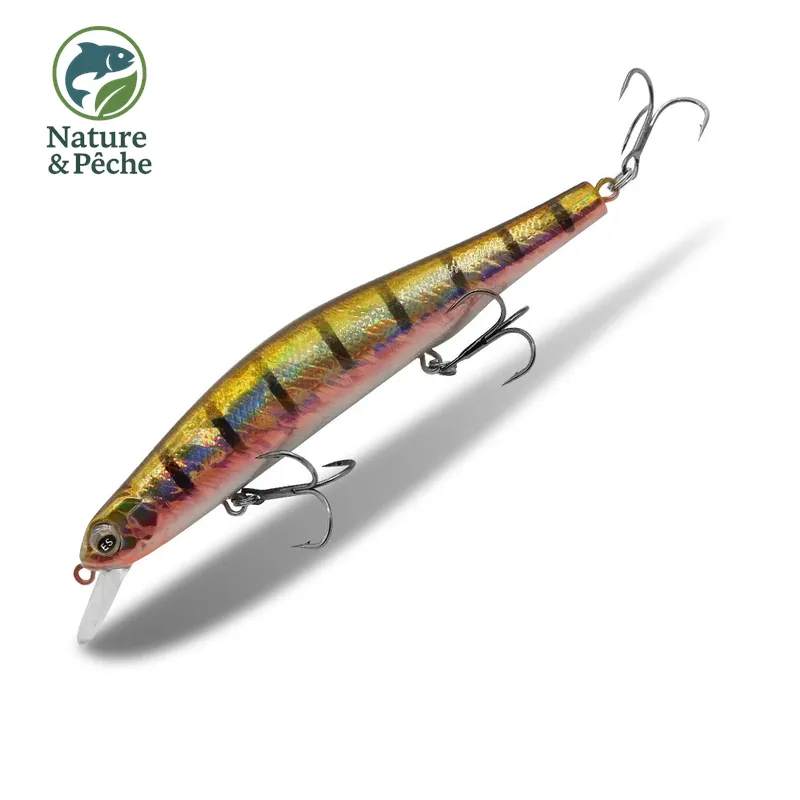Minnow KES Fishing 112D – 112 mm / 17 g, suspending 0–1.2 m, leurre dur pour brochet, sandre & bar
