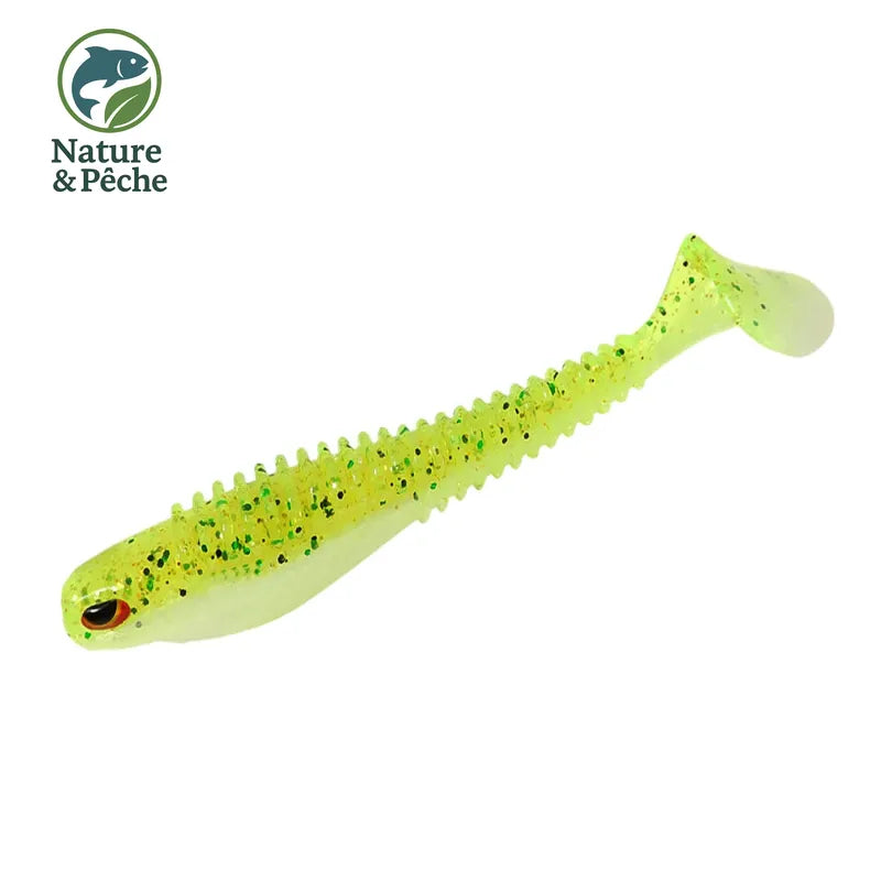 Pack de 6 Leurres Souples Kes Fishing SN100 – 4 pouces / 7,5 g